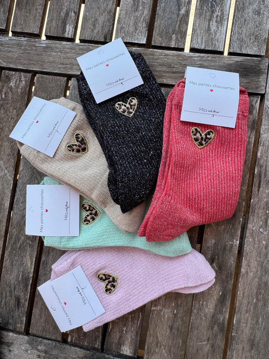 Chaussettes Écusson Cœur