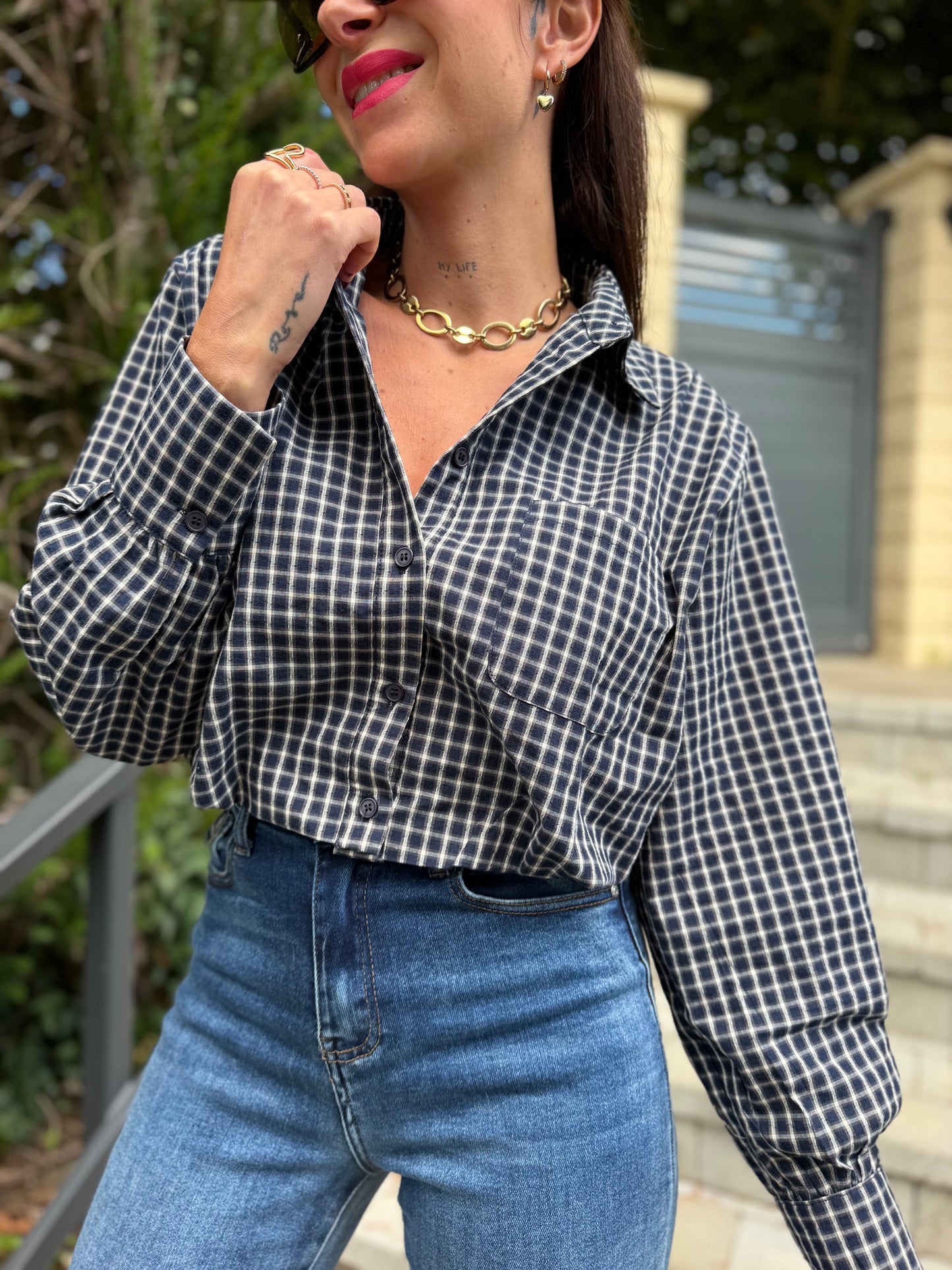 Chemise Raye Bleu
