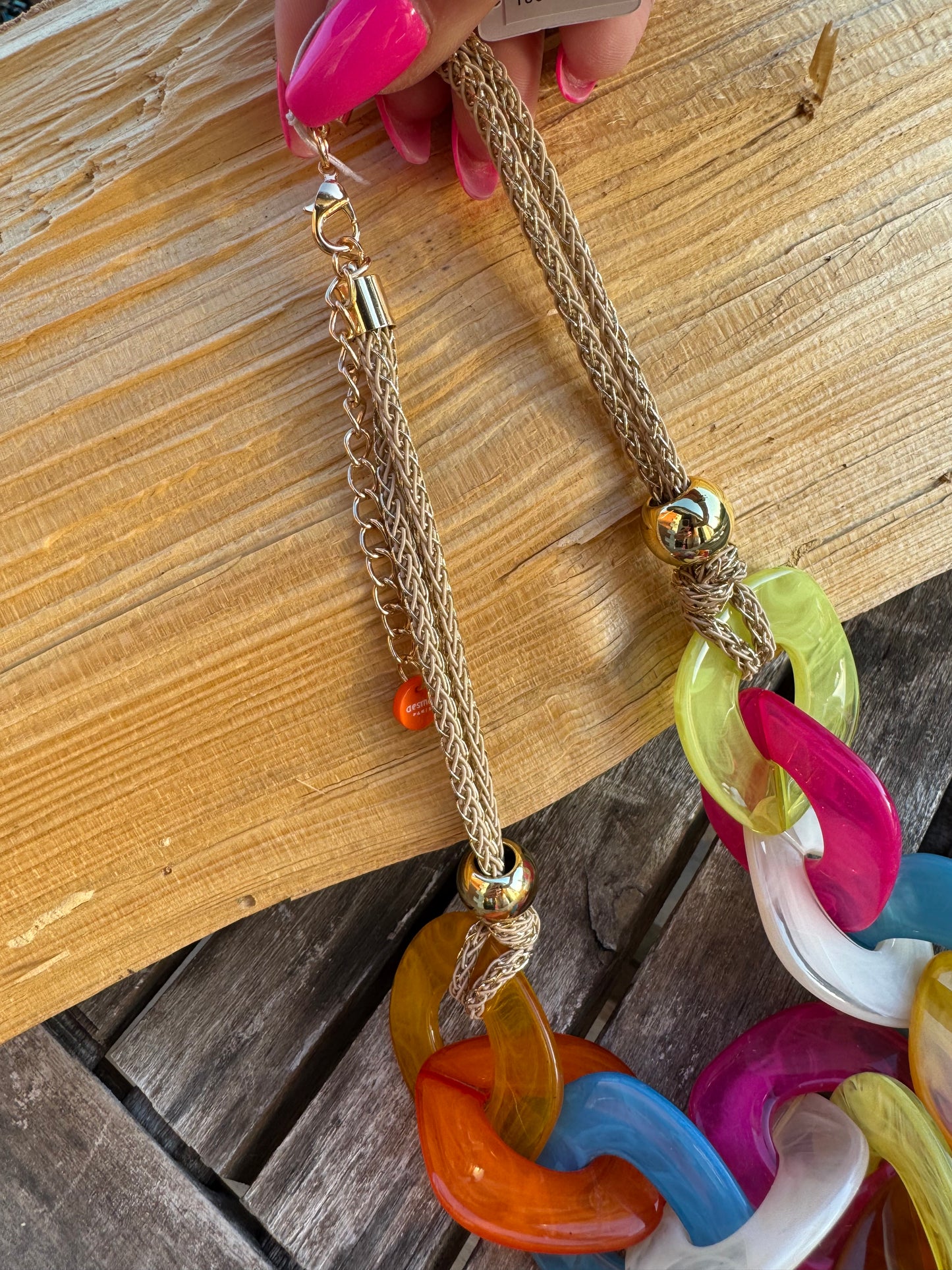 Collier Resine Couleurs
