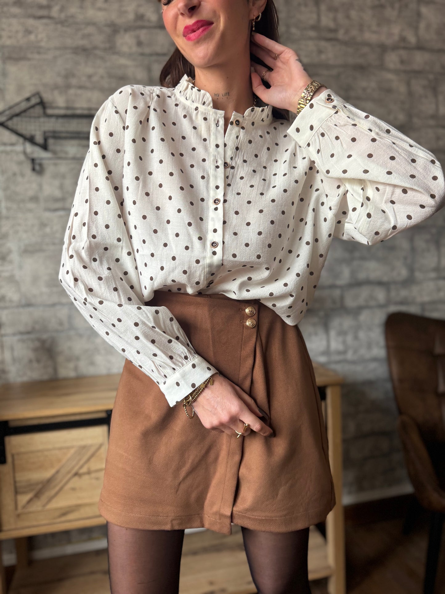 Chemise Pois Choco