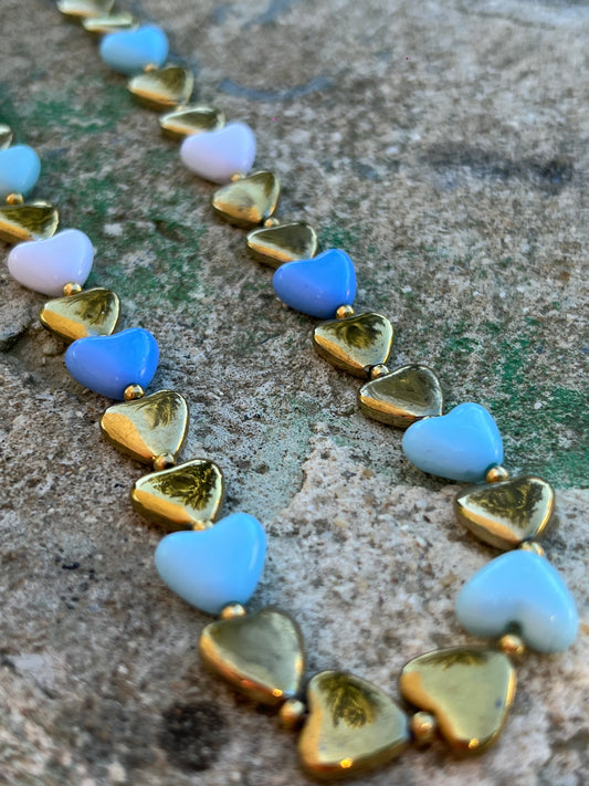 Collier Cœur Bleu
