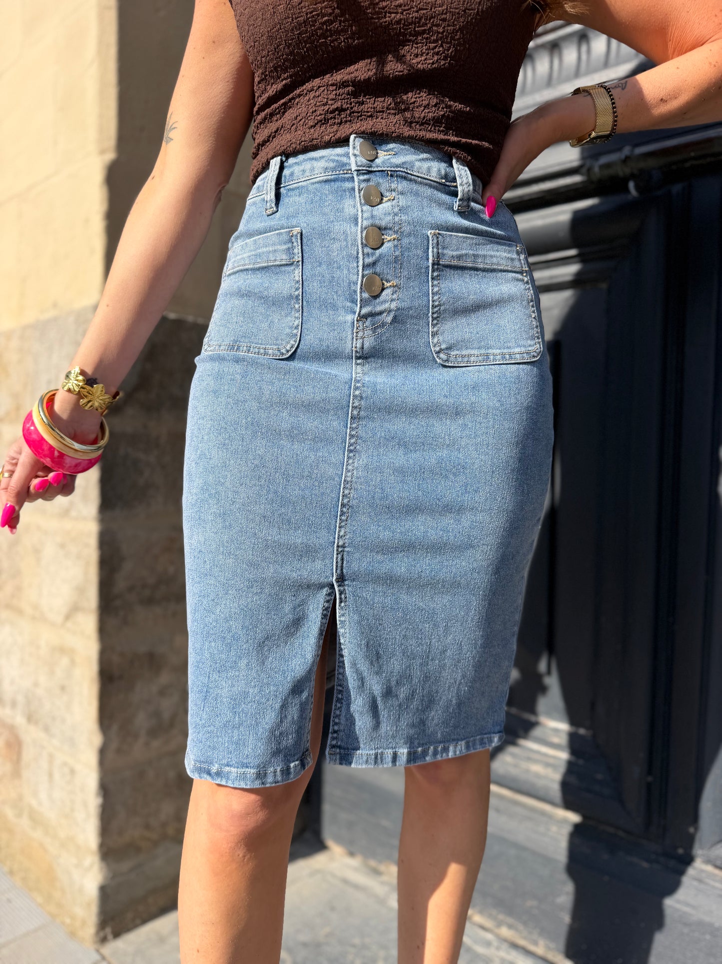 Jupe Jean’s Bouton