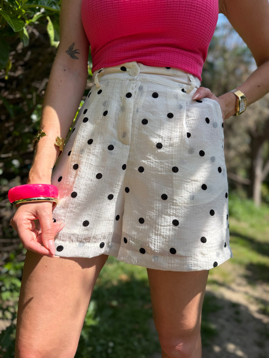 Short Pois Écru