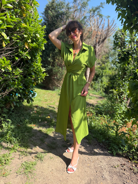 Robe Louise Vert Olive