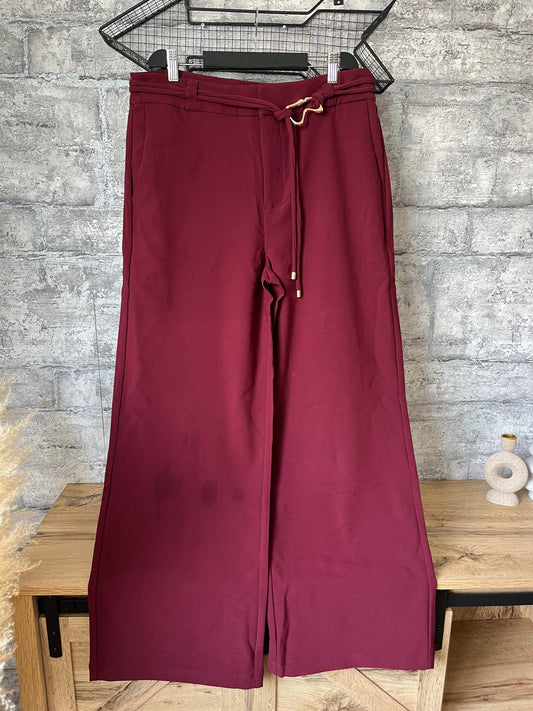 Pantalon Large Bordeaux Pulpeuse