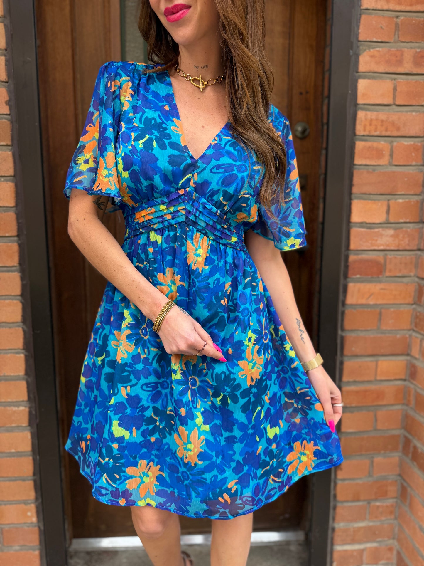Robe Zoé Bleu