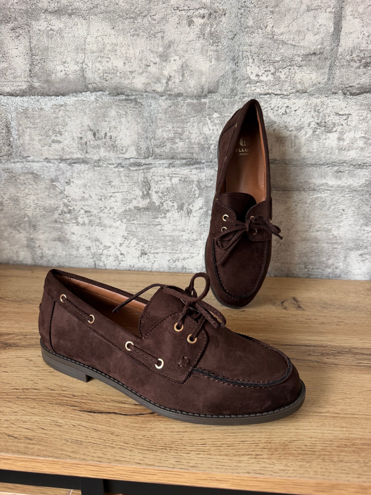 Mocassin Lacet Chocolat