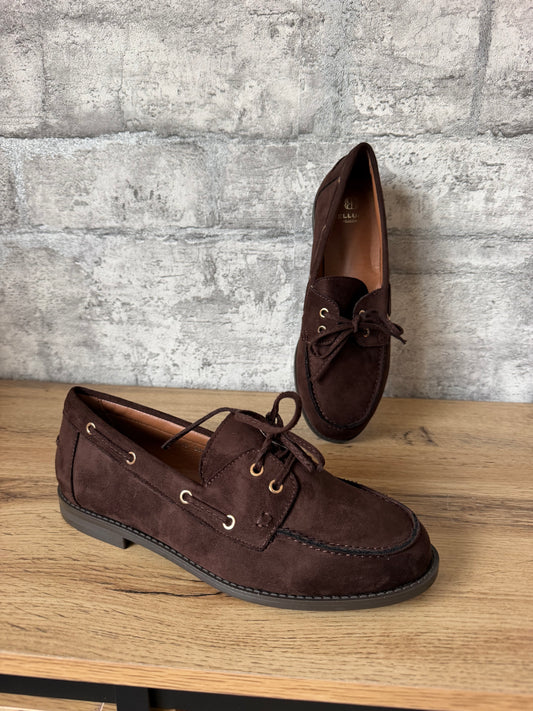 Mocassin Lacet Chocolat