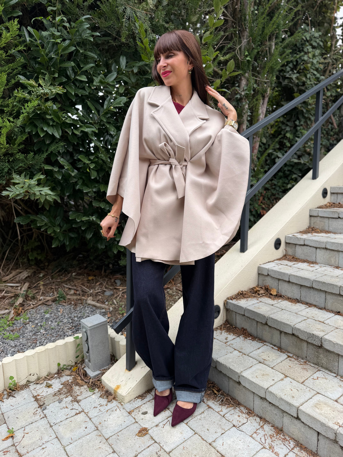 Manteau Cape Écru