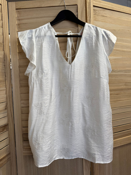 Blouse Sisi Blanc Pulpeuse