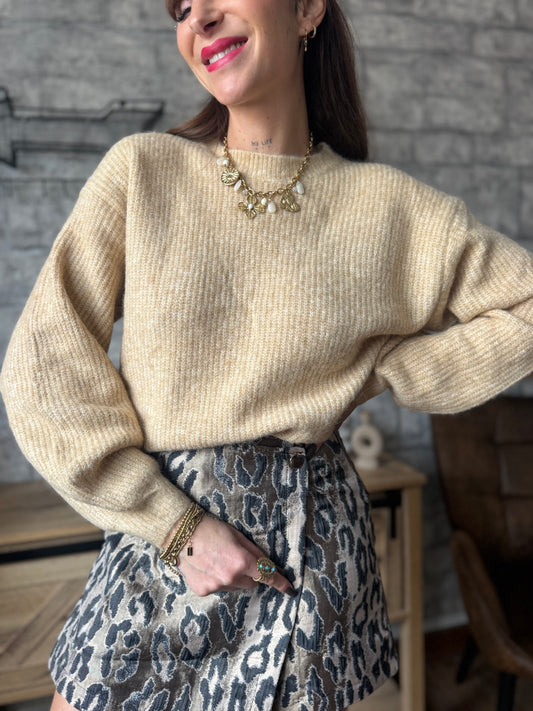 Pull Toudou Beige