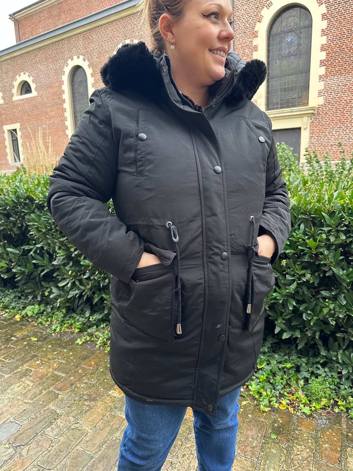 Parka Noir (Réversible Doudoune) Pulpeuse