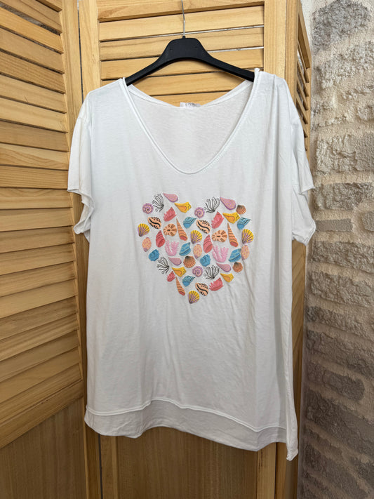 Tee-Shirt Coquillage Pulpeuse