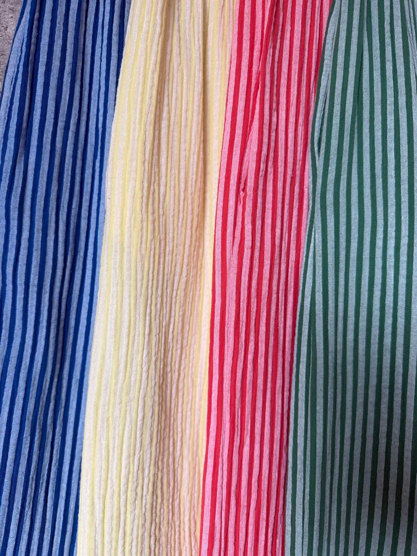 Pantalon Coton Rayé