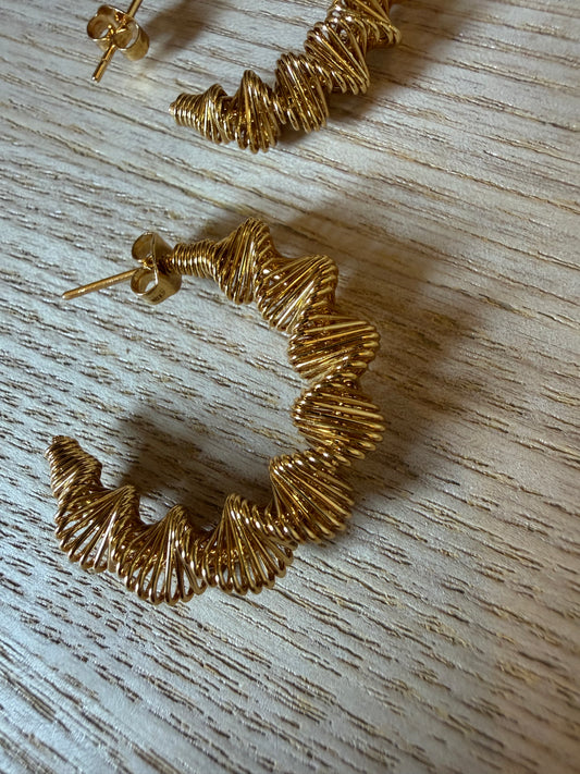 Boucle D’oreille Créole Spirale