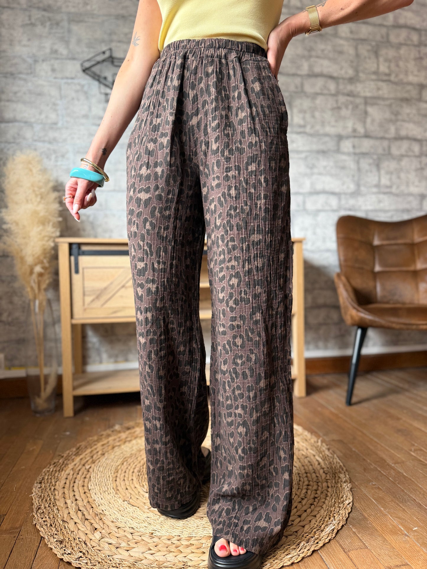 Pantalon Léopard New