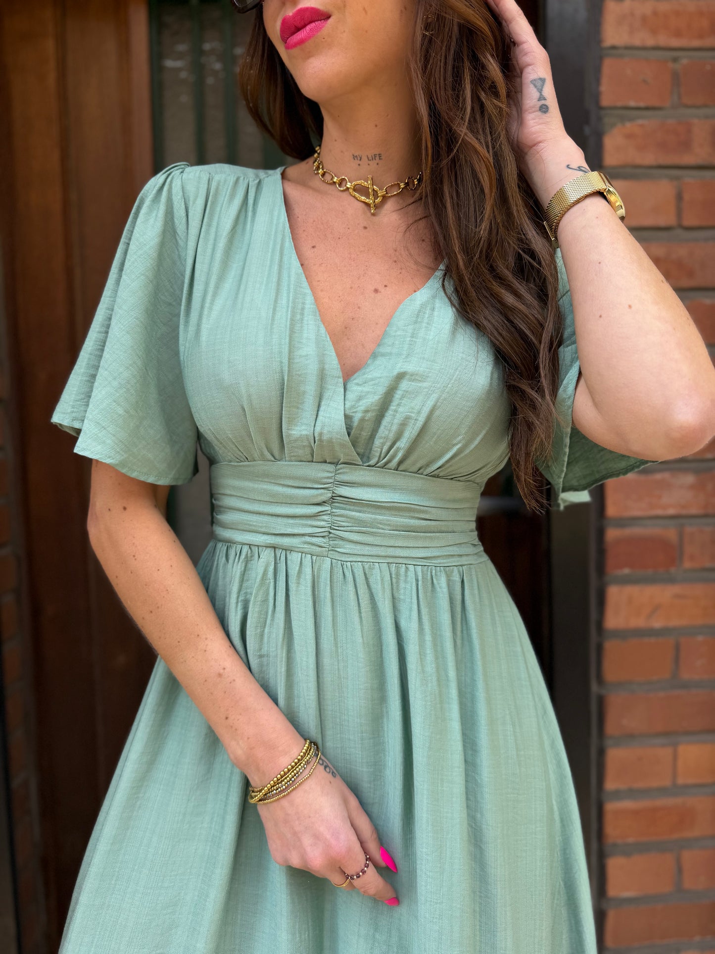 Robe Adèle Vert D’Eau