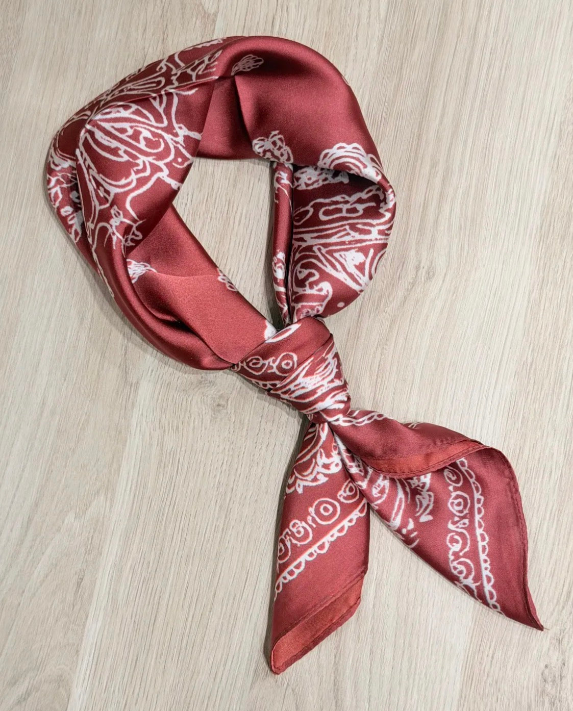 Foulard Bandana Bordeaux