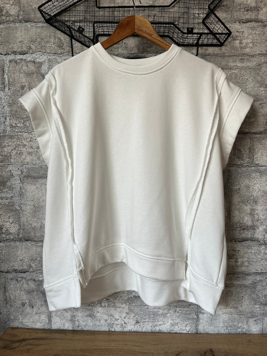 T Shirt Sweat Oversize Blanc