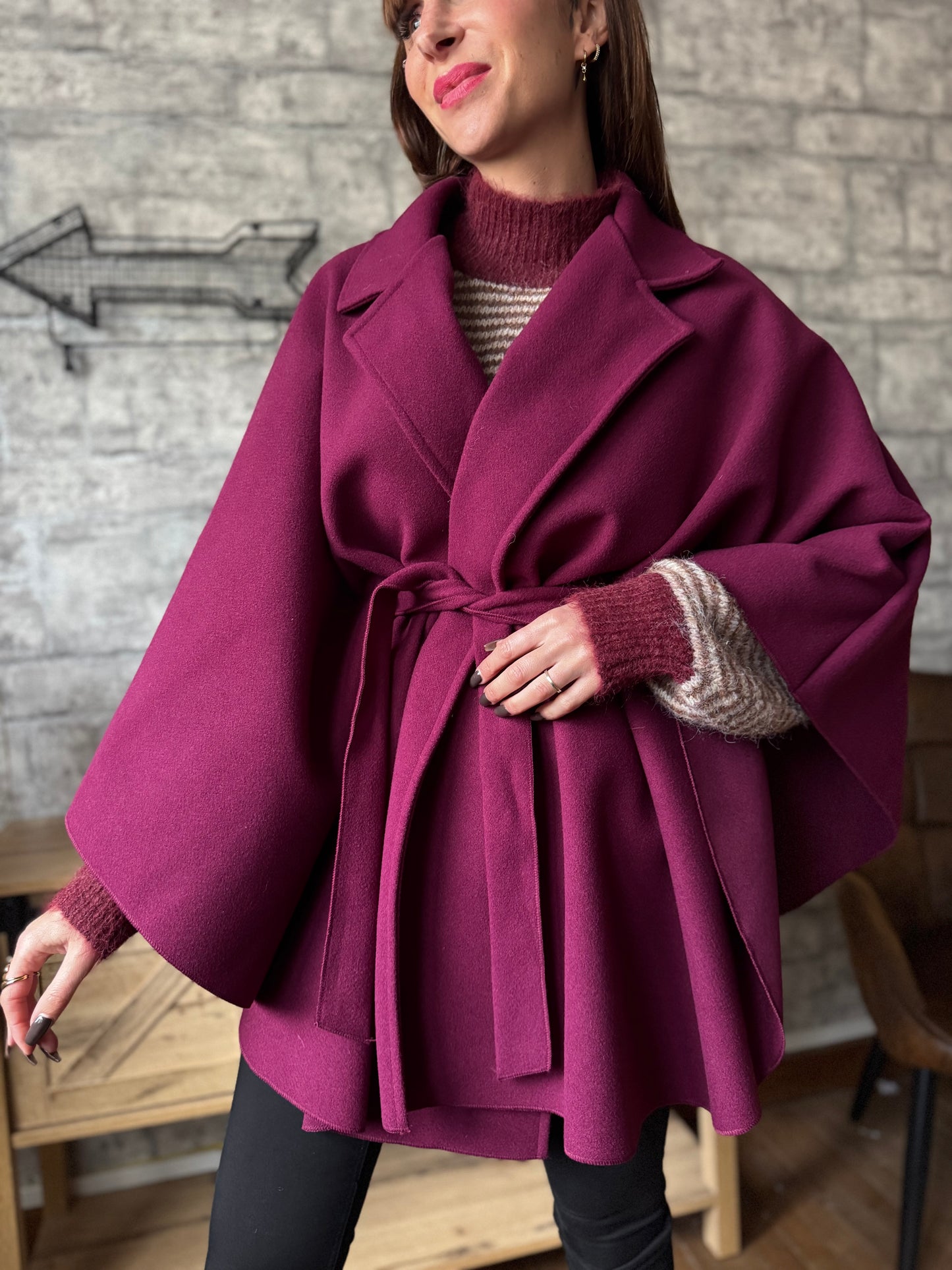 Veste Cape Bordeaux