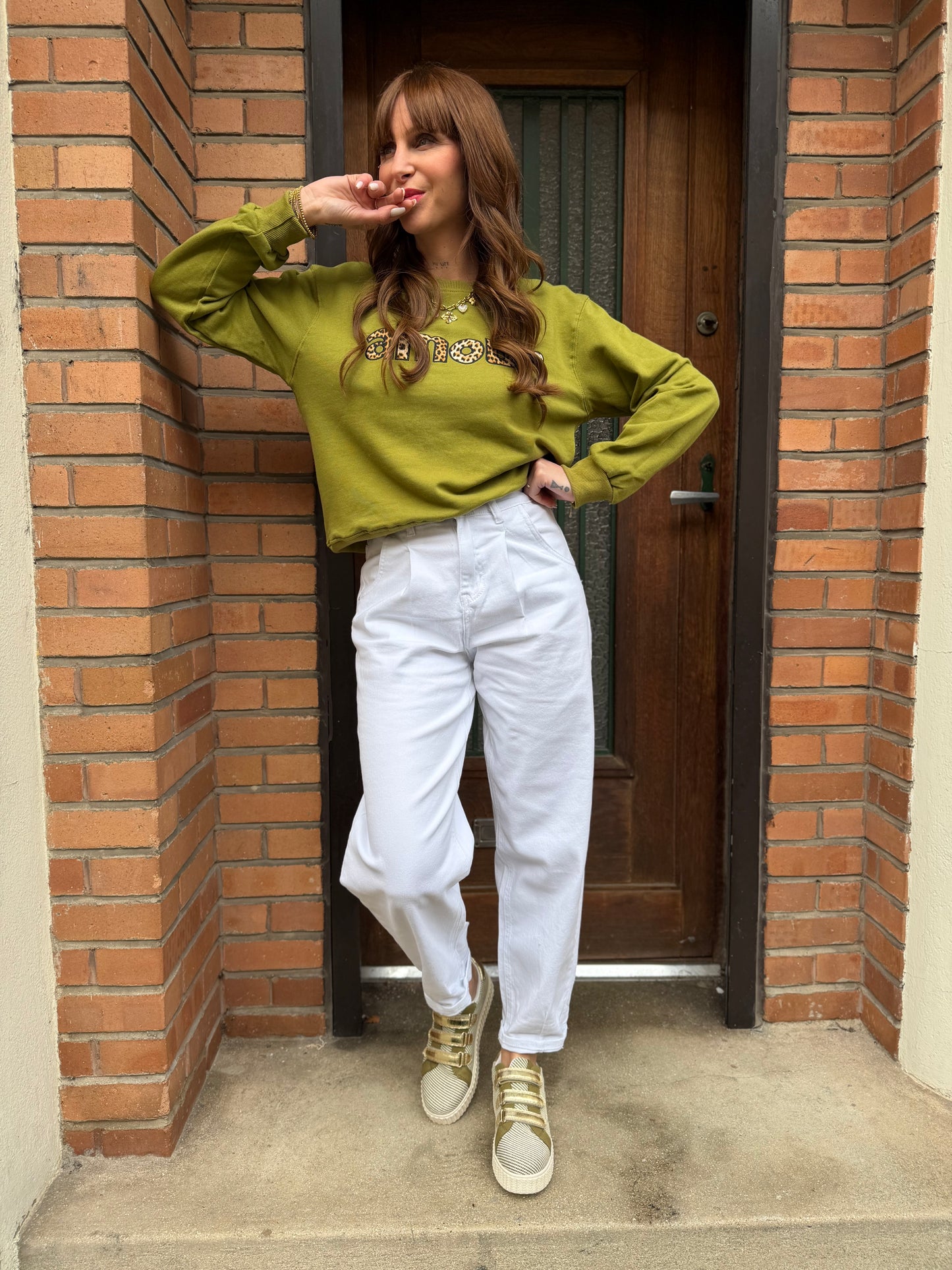 Jean's Ballon Slouchy Blanc (taille 40 et 42)
