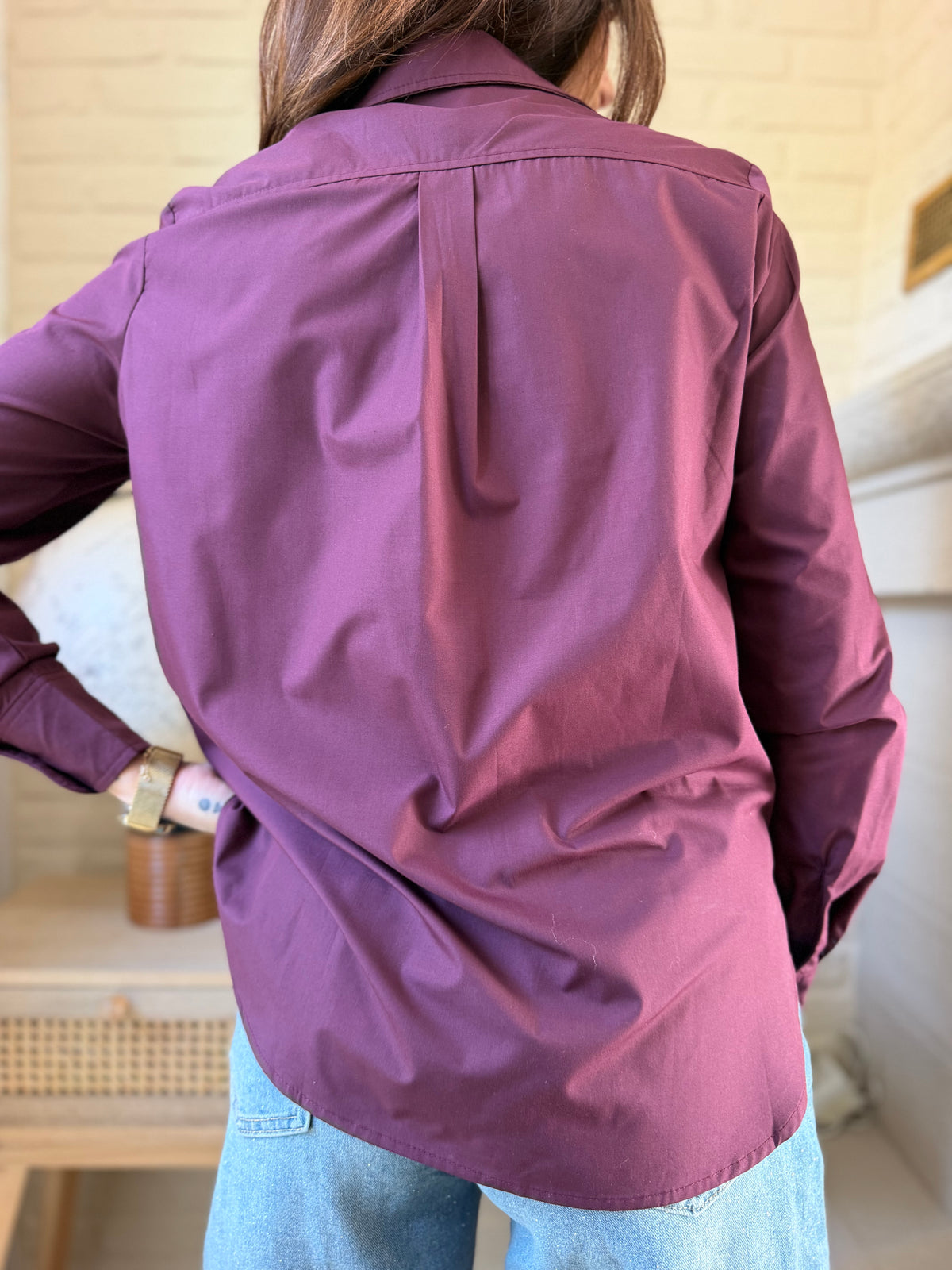 Chemise Unie Bordeaux