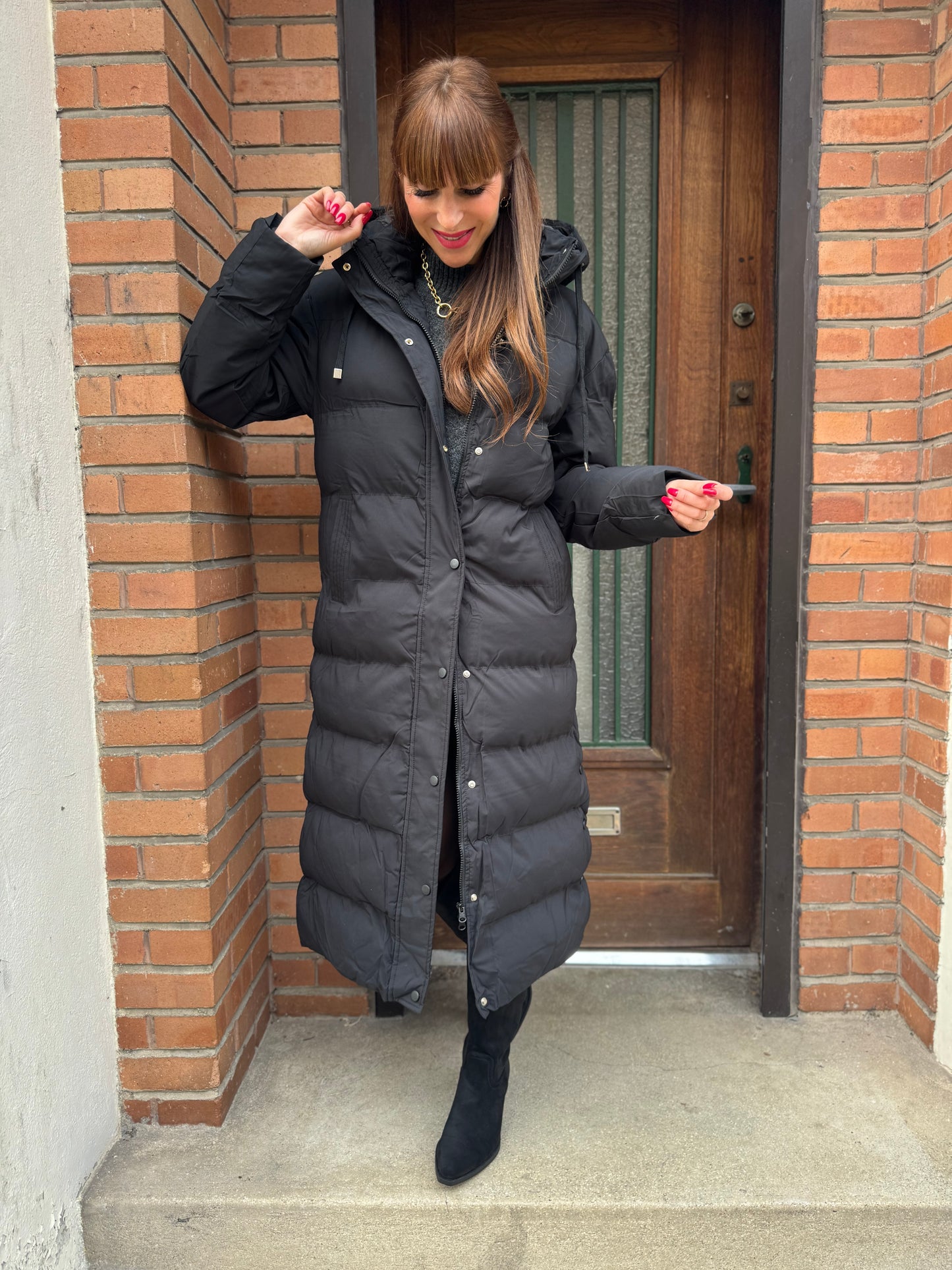 Doudoune Longue Noir