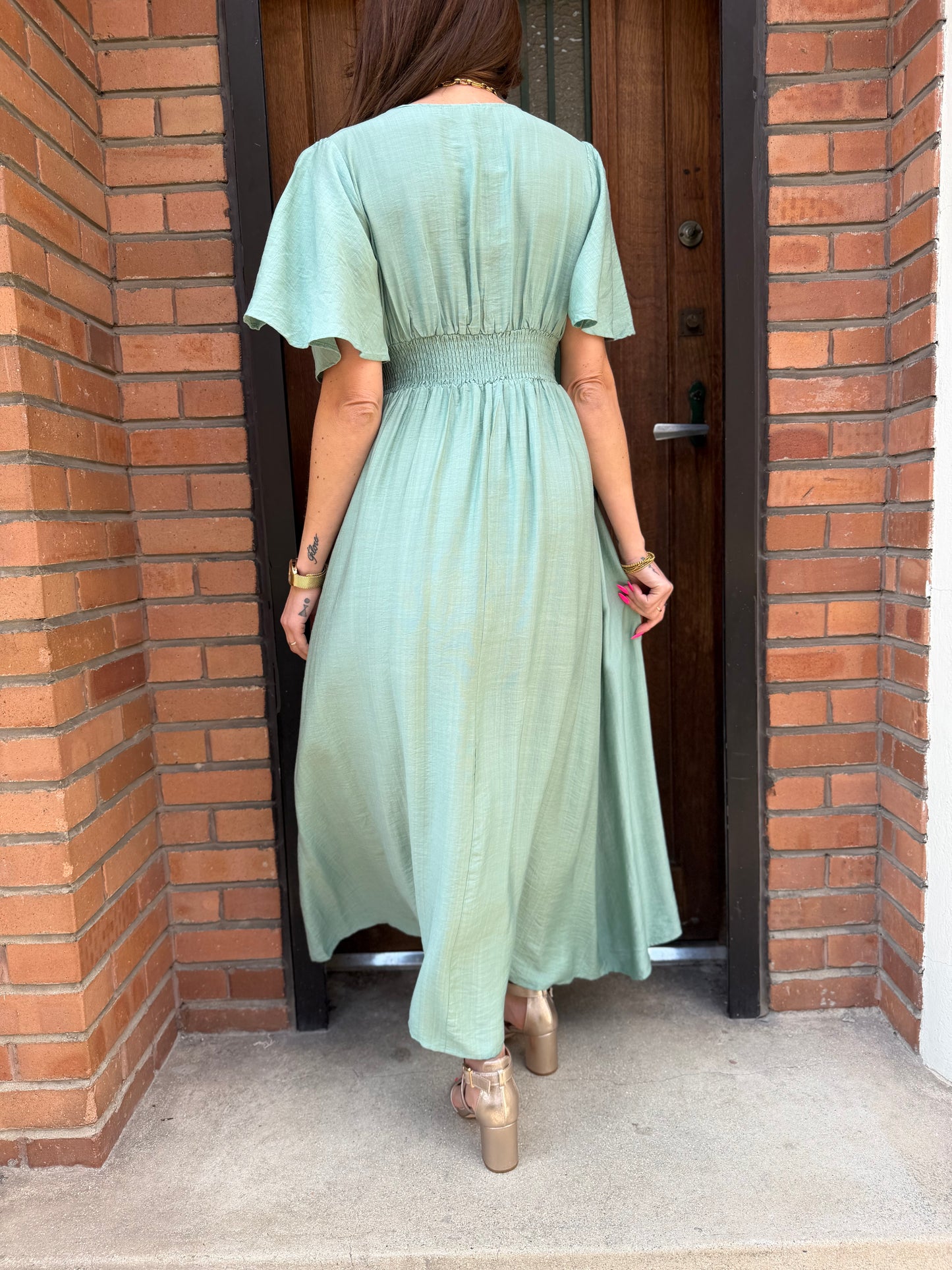 Robe Adèle Vert D’Eau