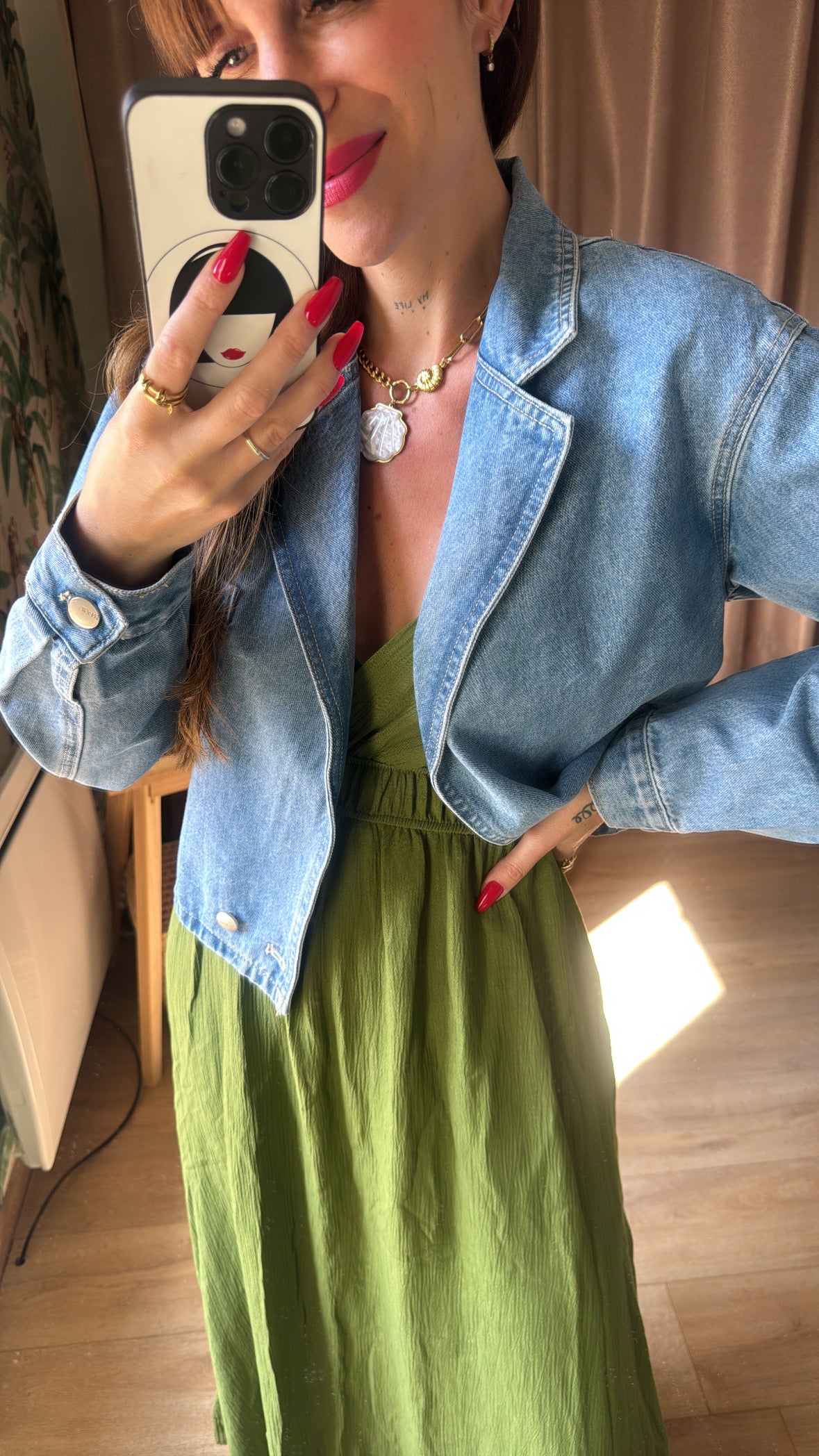 Robe Perle Pistache