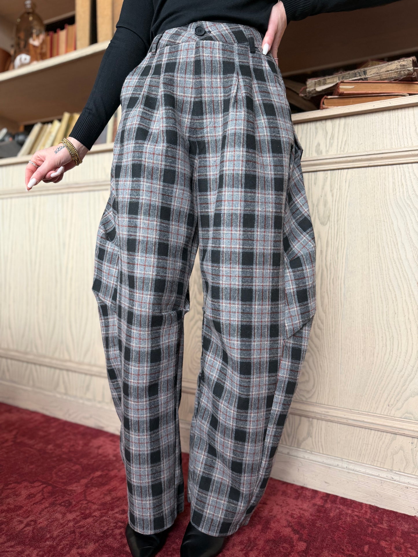 Pantalon M. Carreaux Grey