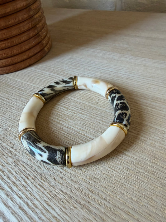Bracelet Léopard Nacré