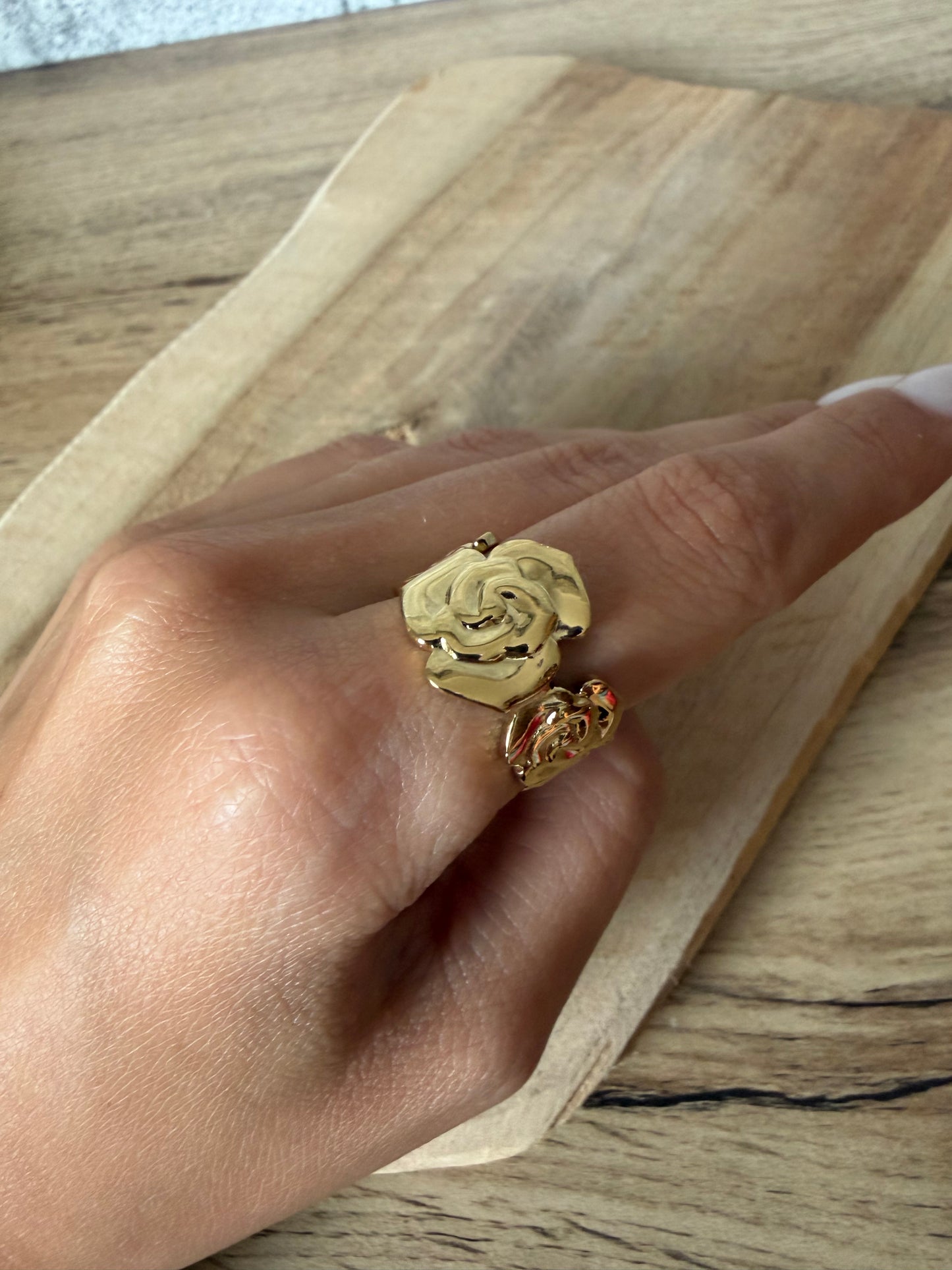 Bague Perle Fleurs