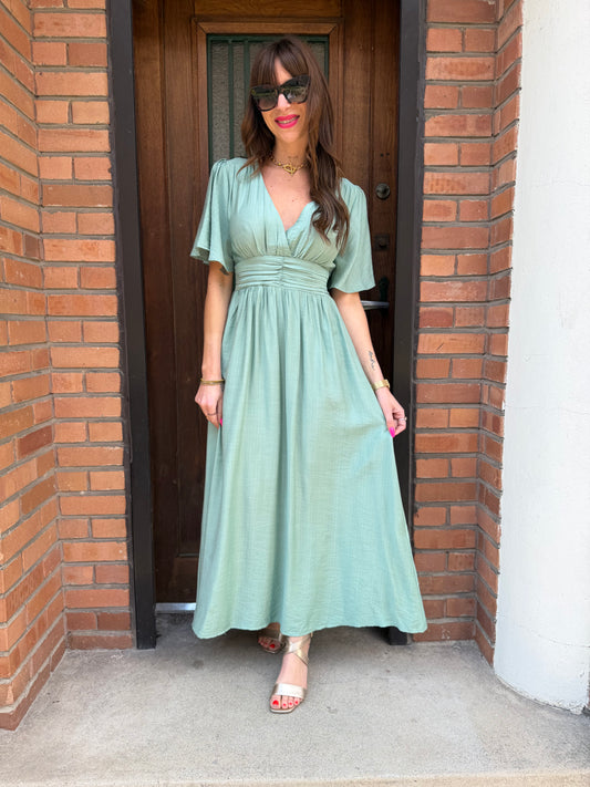 Robe Adèle Vert D’Eau