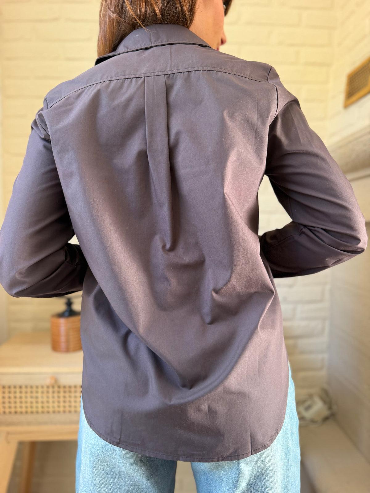 Chemise Unie Chocolat