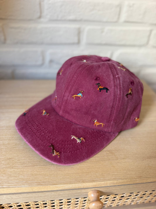 Casquette Dog Bordeaux
