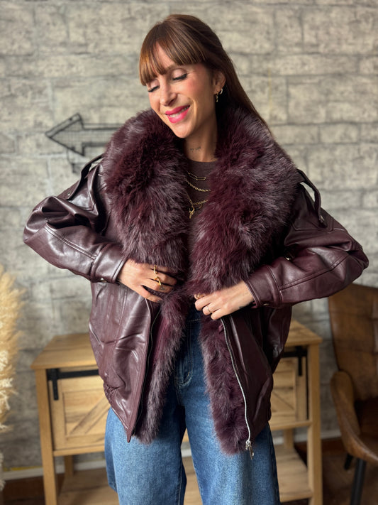 Veste Artika Bordeaux (fourrure amovible)
