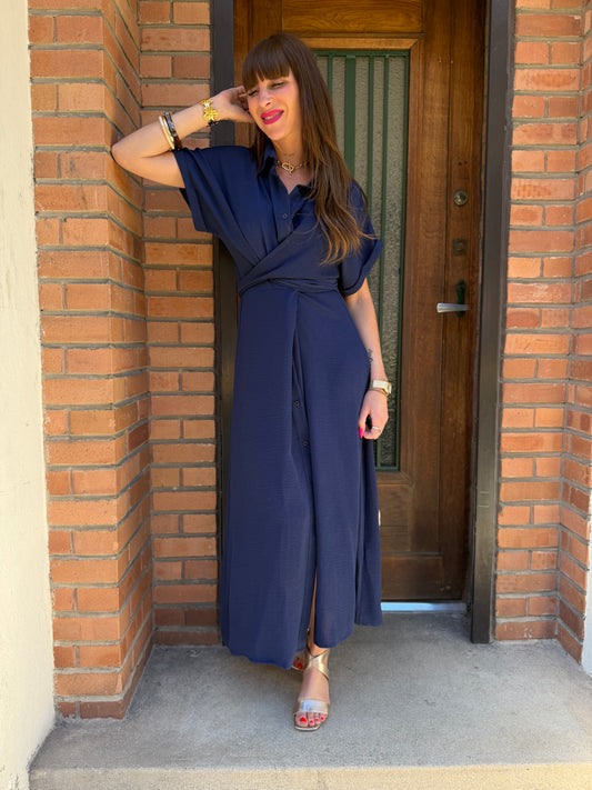 Robe Louise Bleu Marine