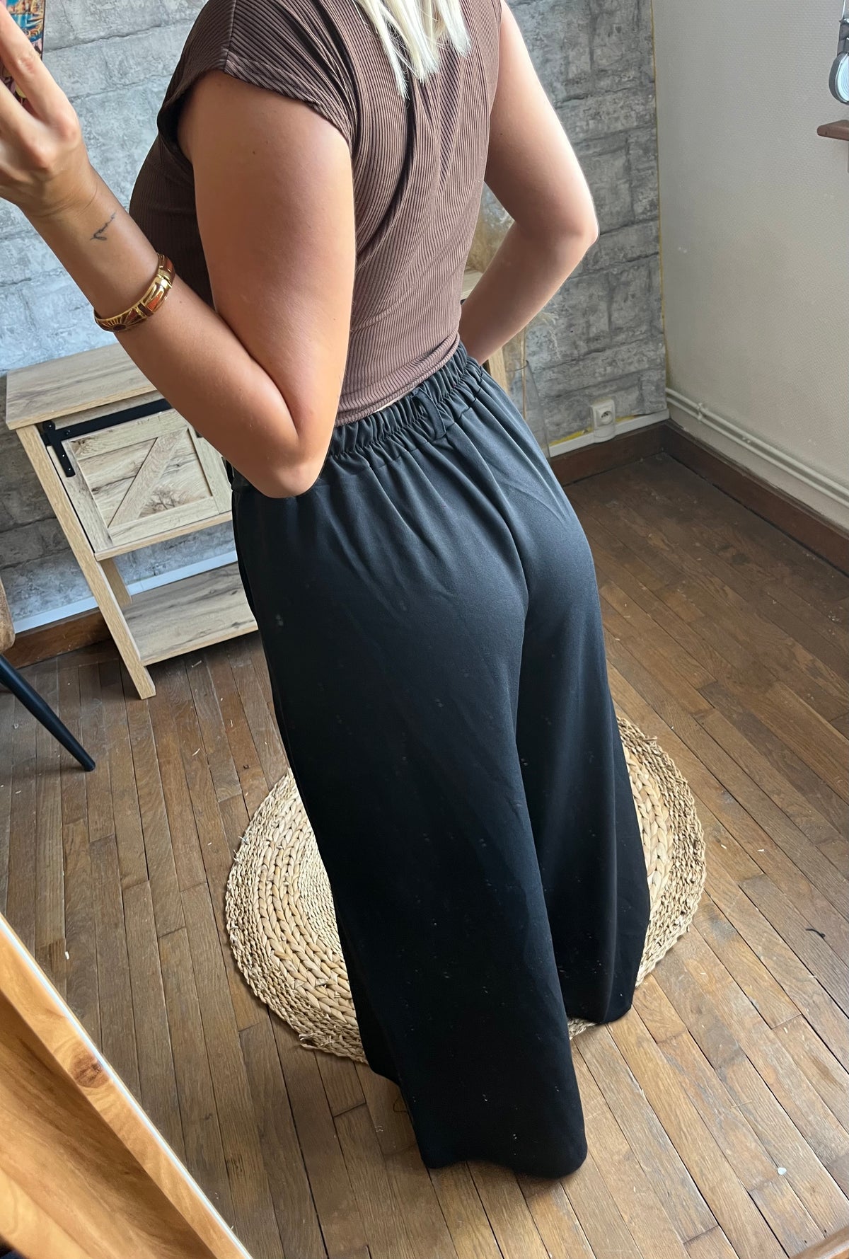 Pantalon Palazzo Noir