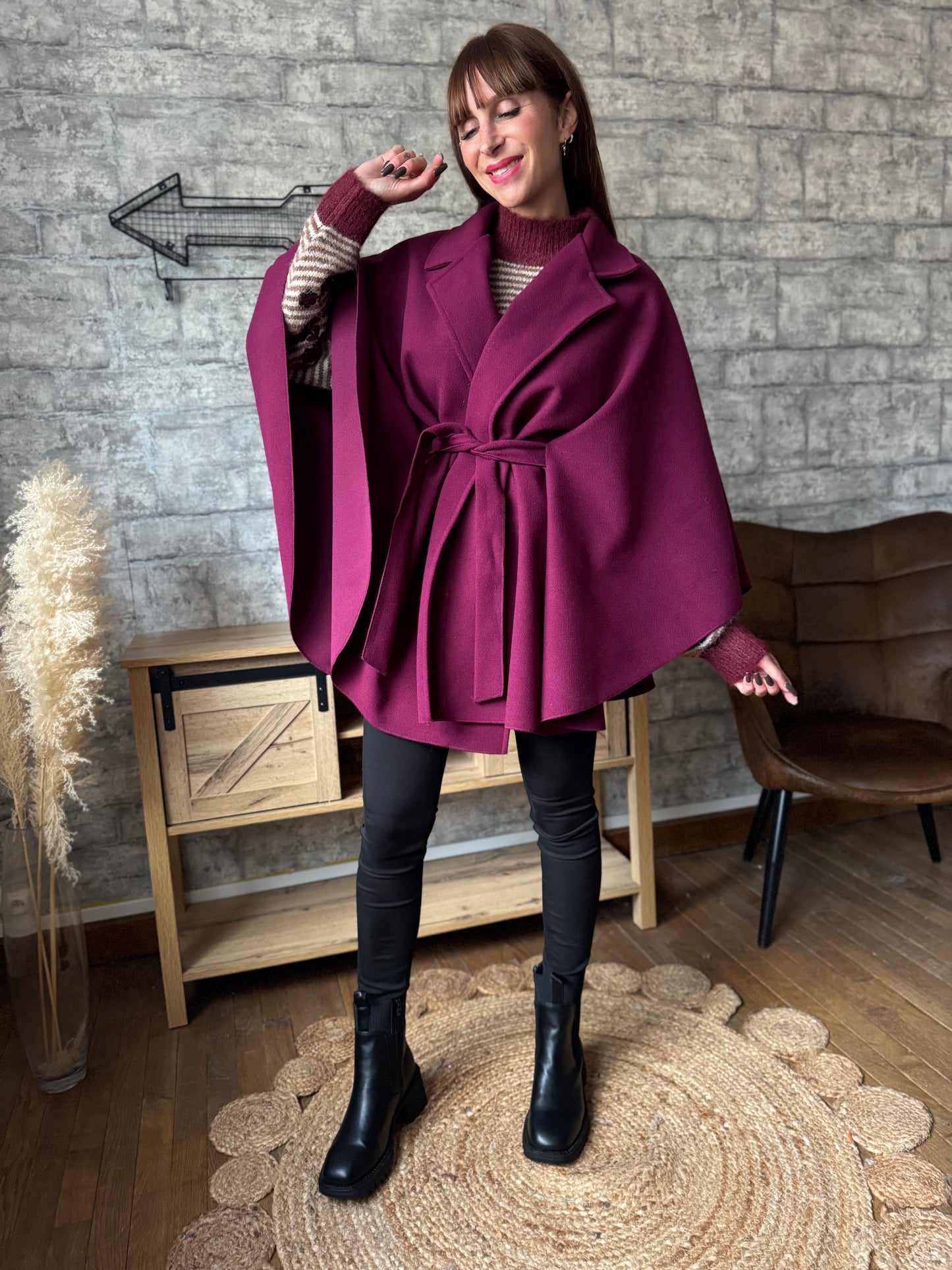 Veste Cape Bordeaux