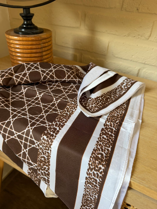 Foulard Imrpime Chocolat
