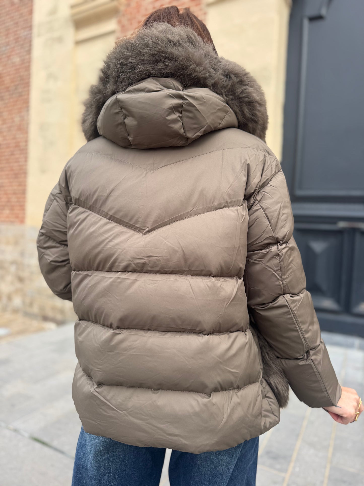 Doudoune Paloma Kaki (fourrure amovible)