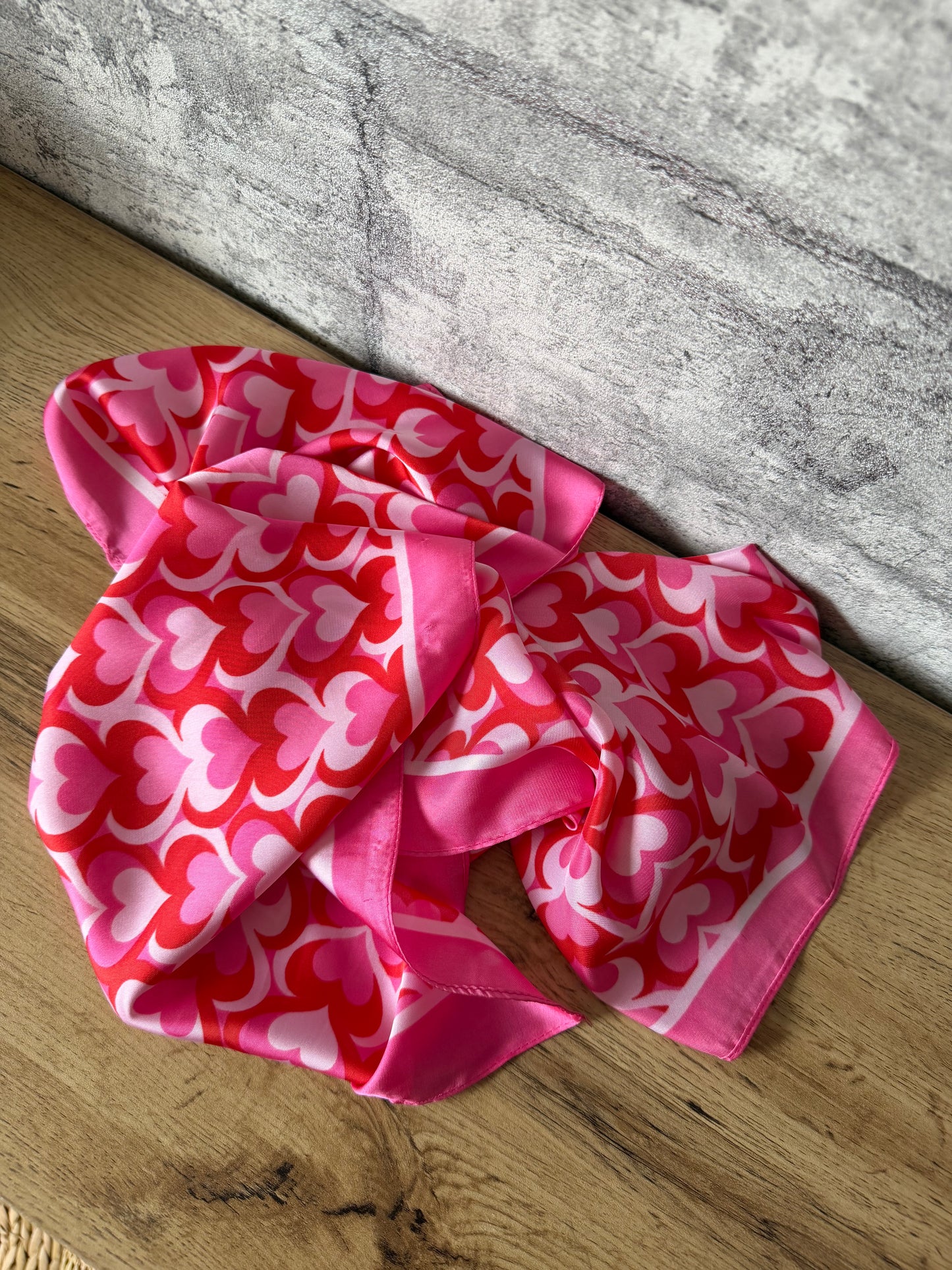 Foulard Cœur Rose