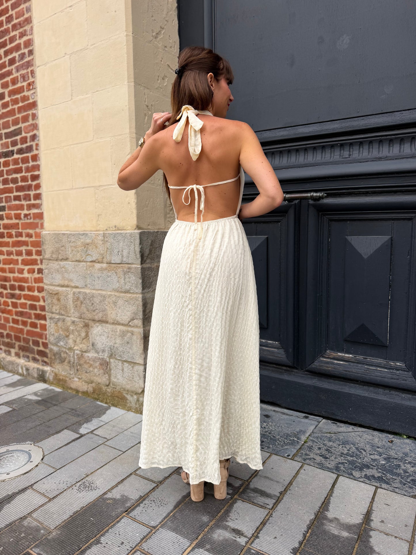 Robe Tiana Beige