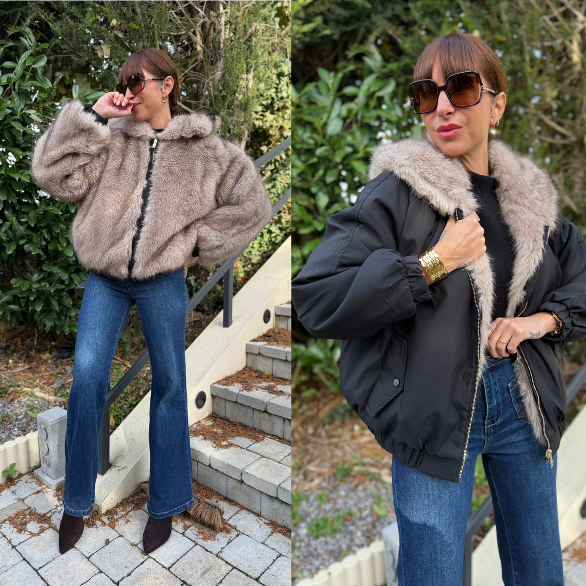 Manteau RÉVERSIBLE TOMY Noir