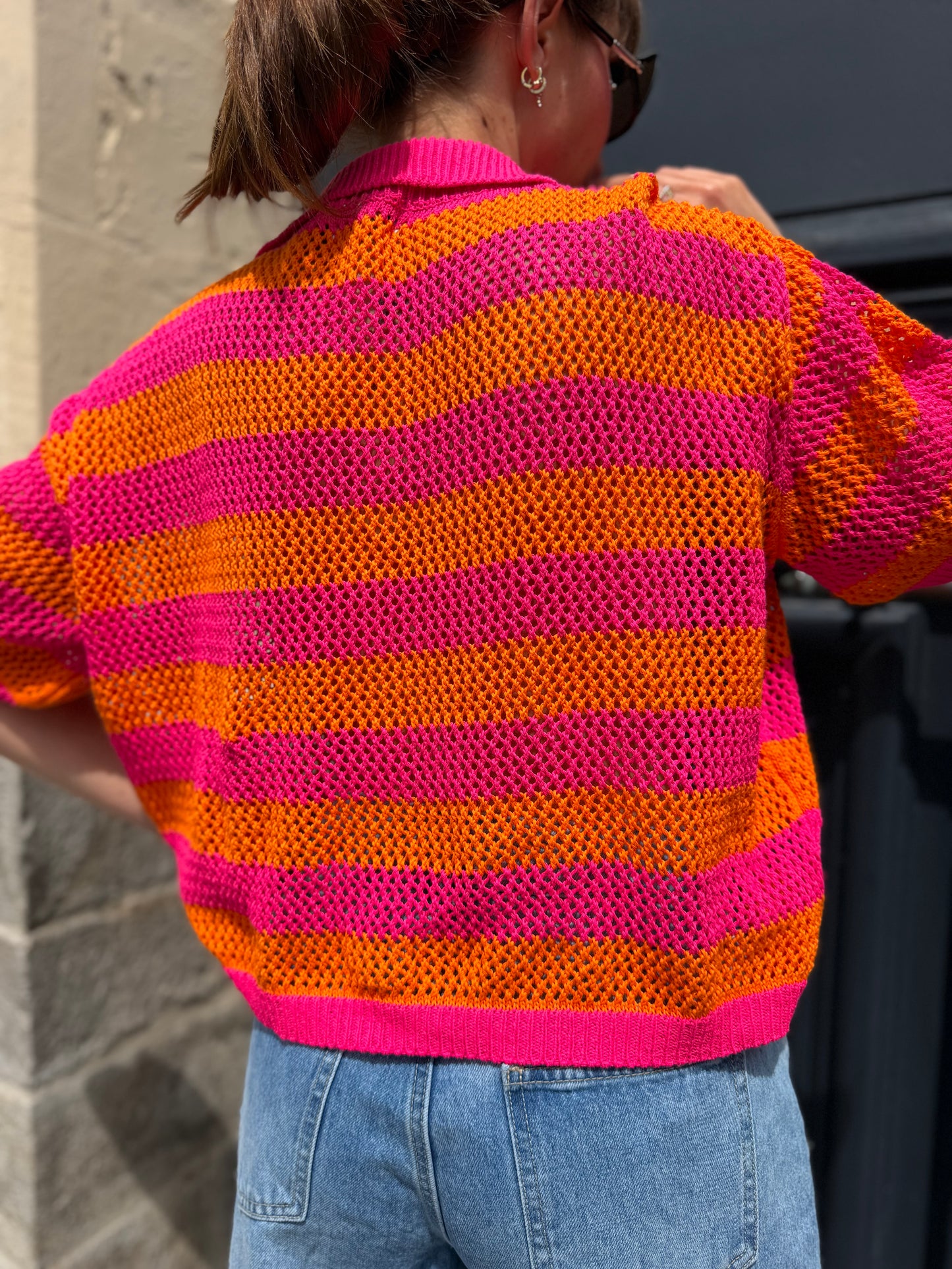 Polo Fushia/Orange
