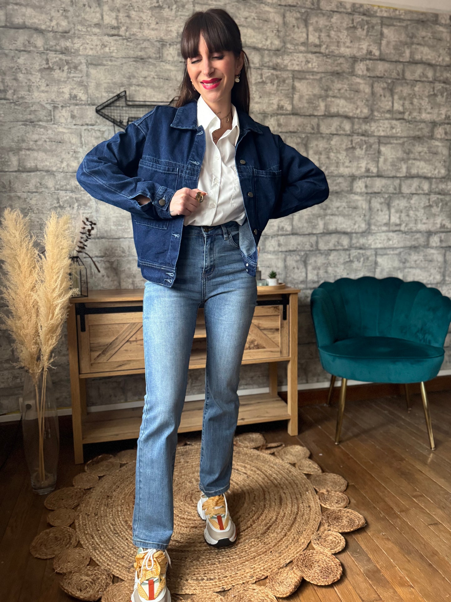 Veste en jean's Oversize