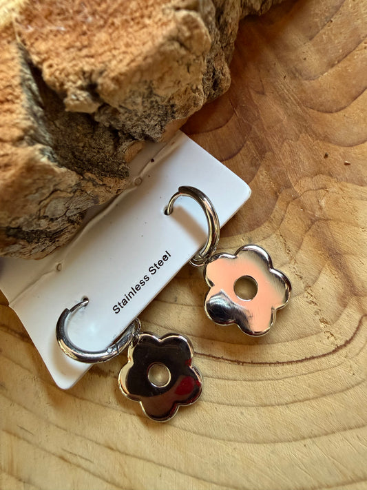 Boucle Flora Argenté