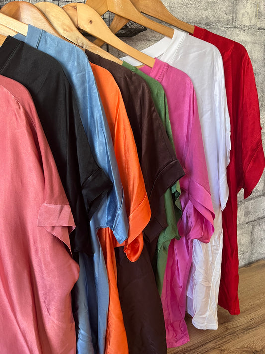T-Shirt Satiné Col V