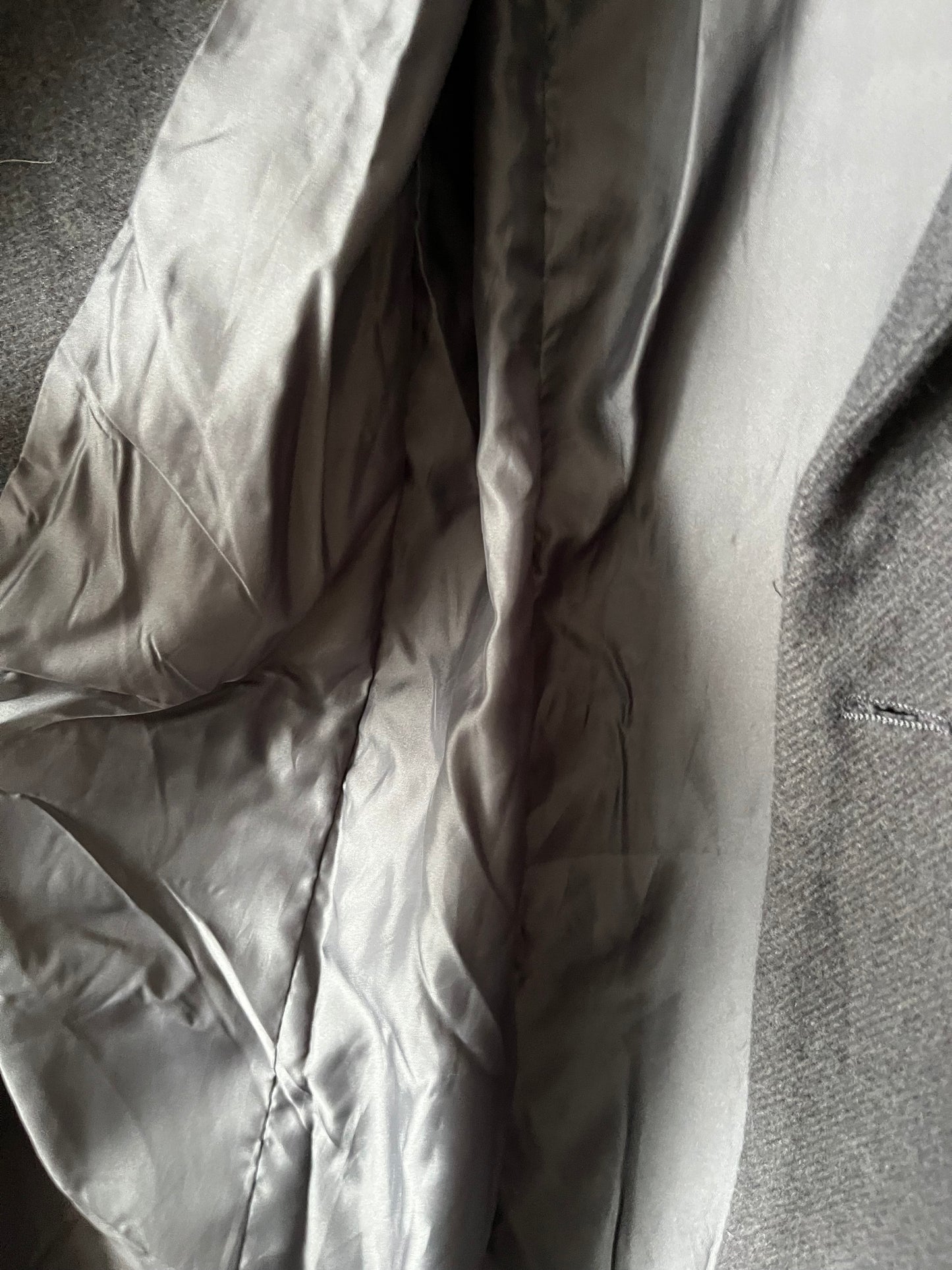 Manteau Lainage Gris Foncé
