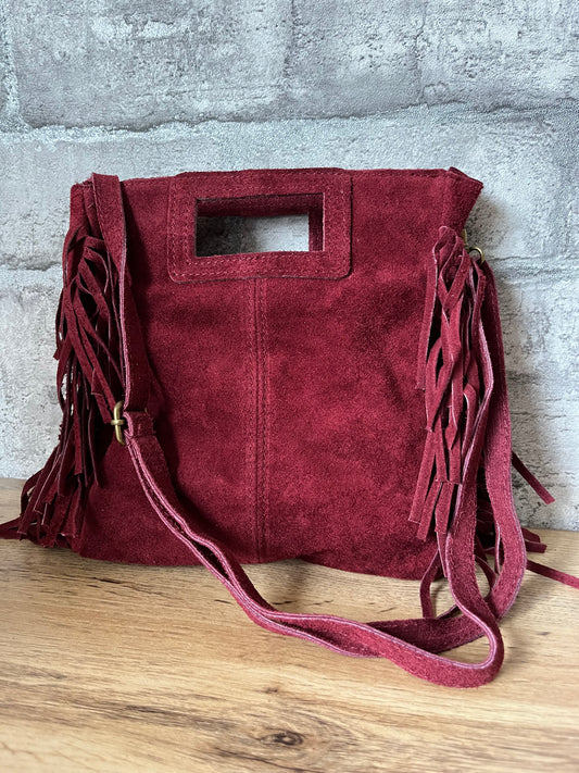 Sac Frange Bordeaux